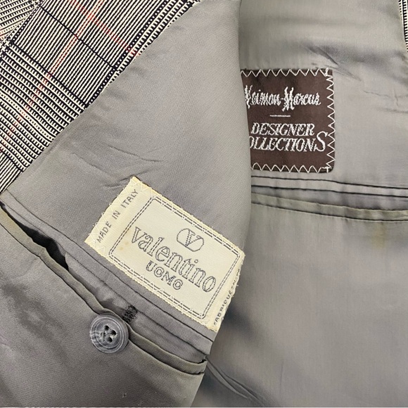 Vintage Valentino Designer Plaid Blazer | 42 - Picture 7 of 16